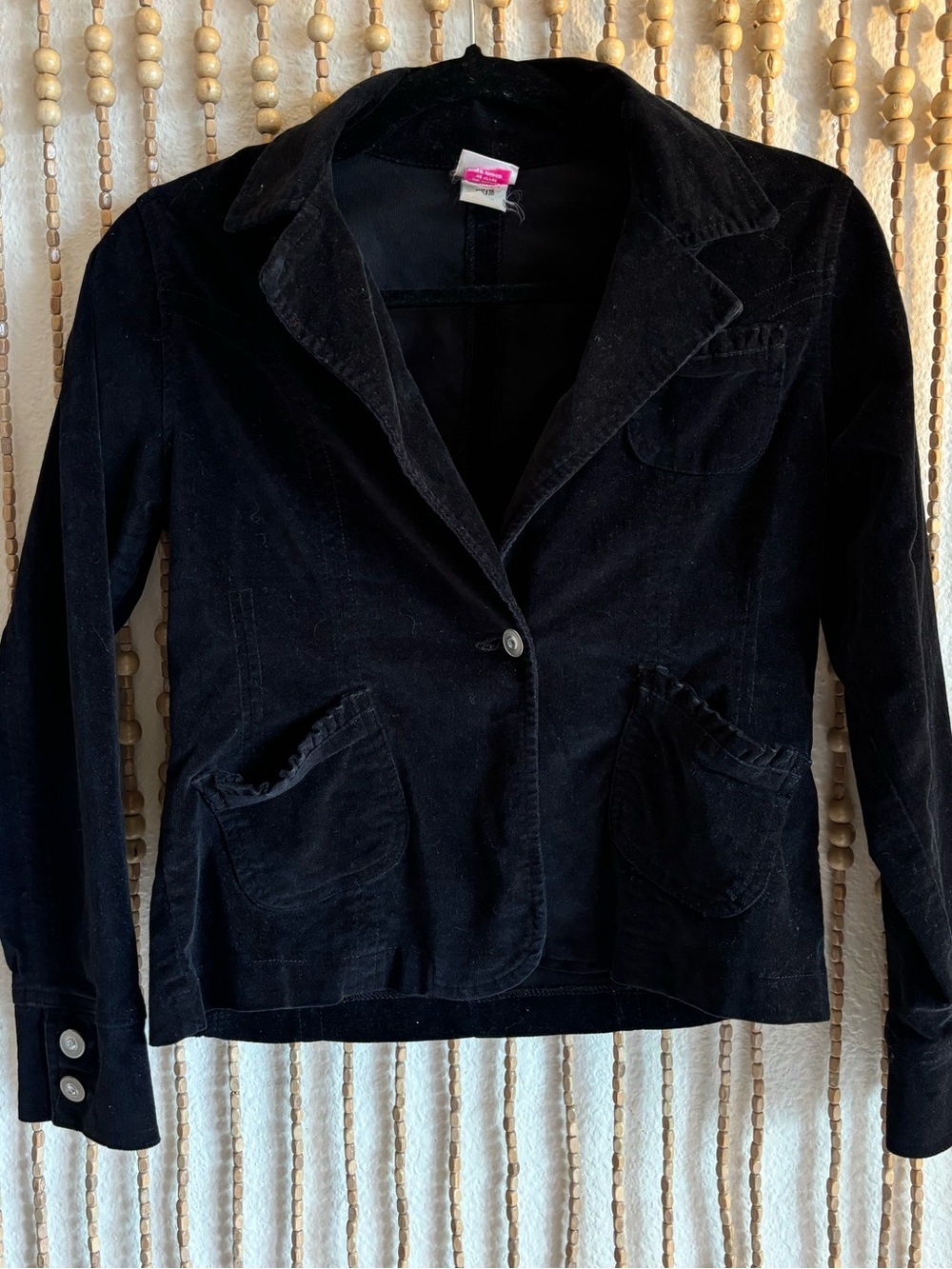 NoXhilaration Vintage 2004 Y2K Black Velvet Blazer Jacket. Fits like a XS-S